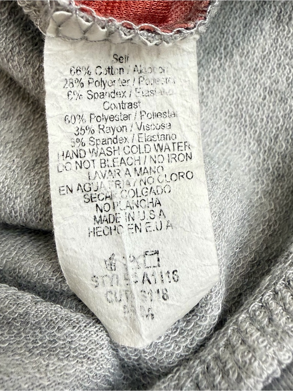 12PM By Mon Ami Distressed Aztec Hoodie Size Medium - Picture 3 of 7